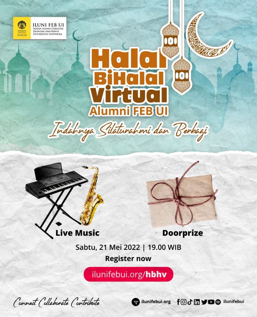 Yuk Hadiri Halal Bihalal Virtual Alumni FEB UI!