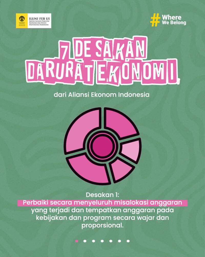 Aliansi Ekonom Indonesia Serukan Tujuh Desakan Darurat Ekonomi